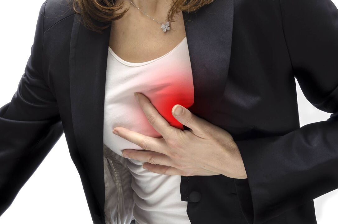 irora ninu ọkan pẹlu osteochondrosis cervical